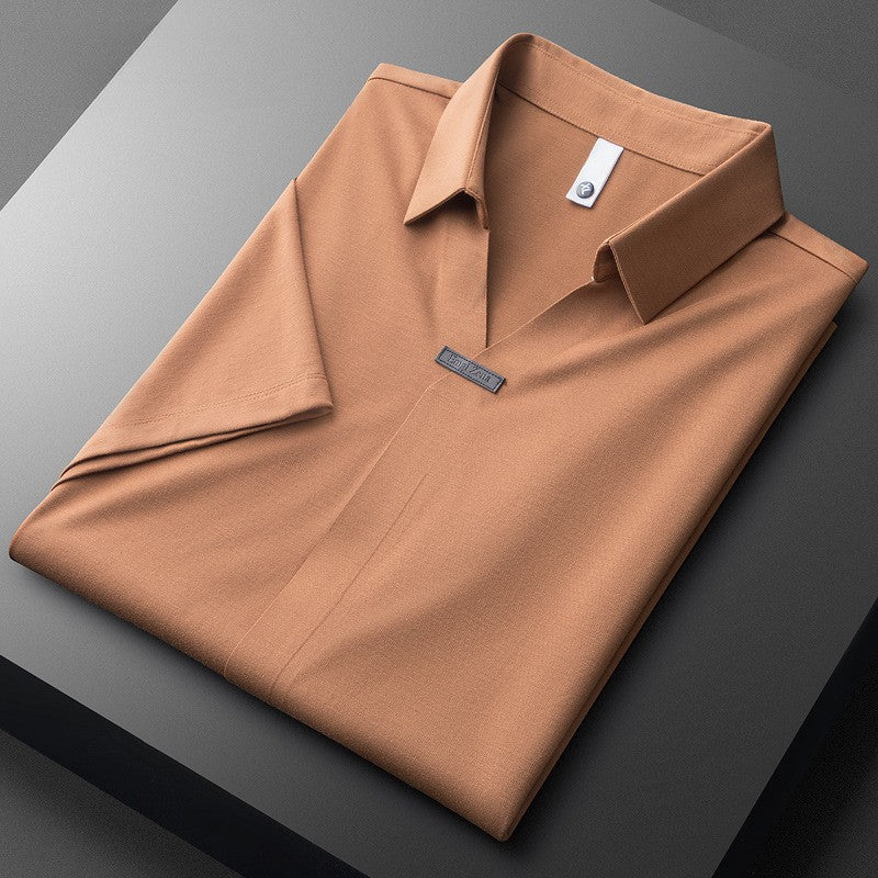 Cavaro Cotton Silk Polo Shirt