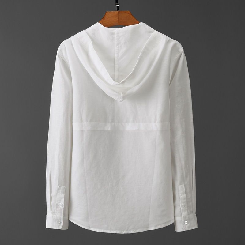 Capri Linen Hooded Shirt