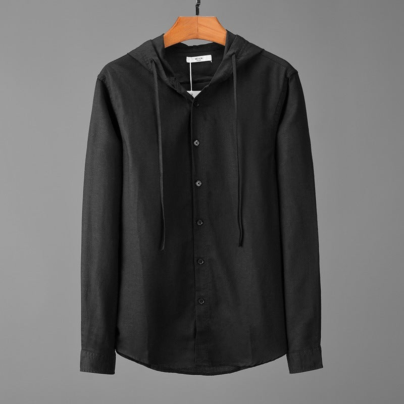Capri Linen Hooded Shirt